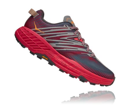 Hoka One One Speedgoat 4 Ženske Tekaški Čevlji Temno Siva / Roza SI-301985K